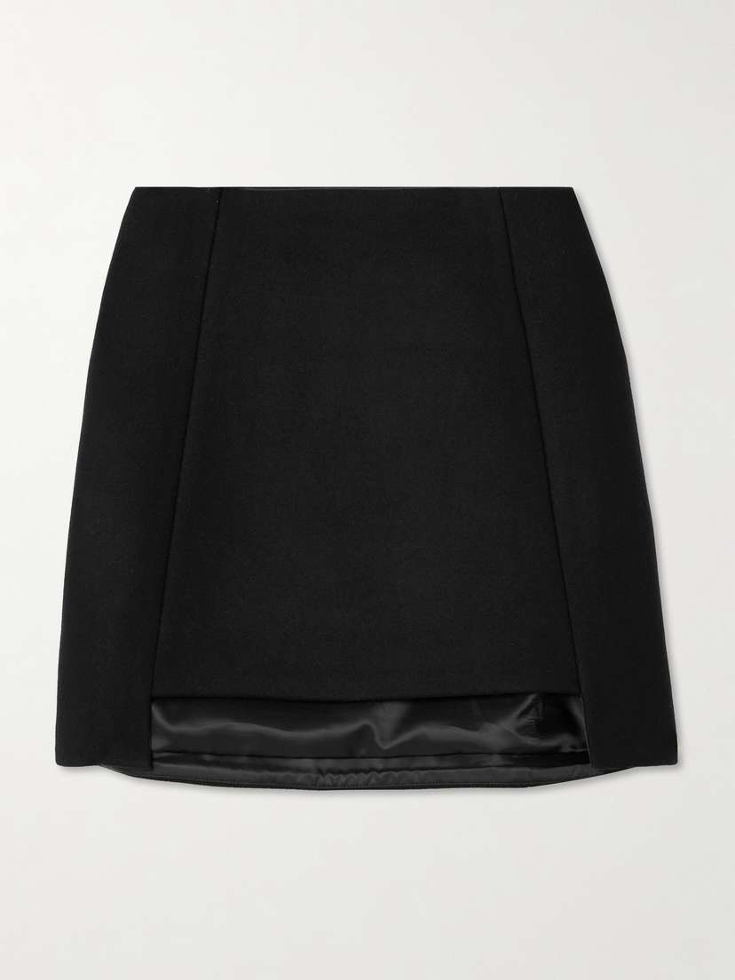 Cult Gaia Angelia Wool-blend Felt Mini Skirt