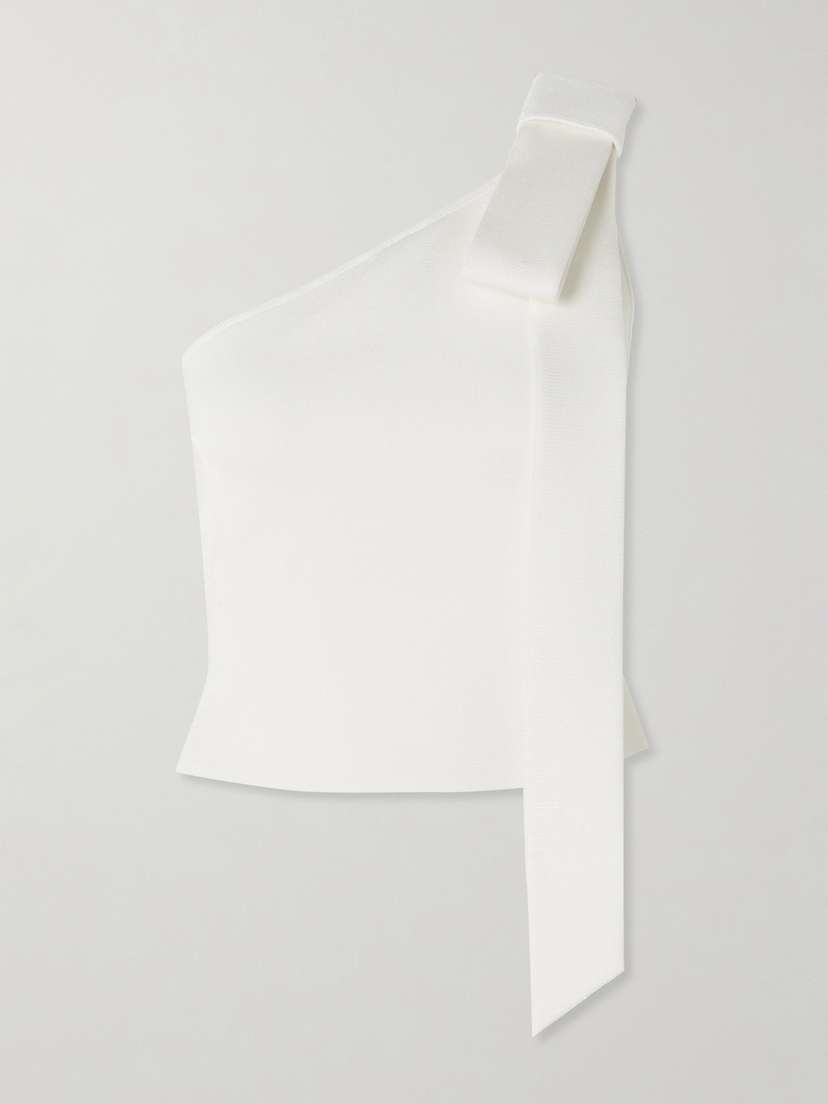 Cult Gaia Nomi One-shoulder Knitted Top