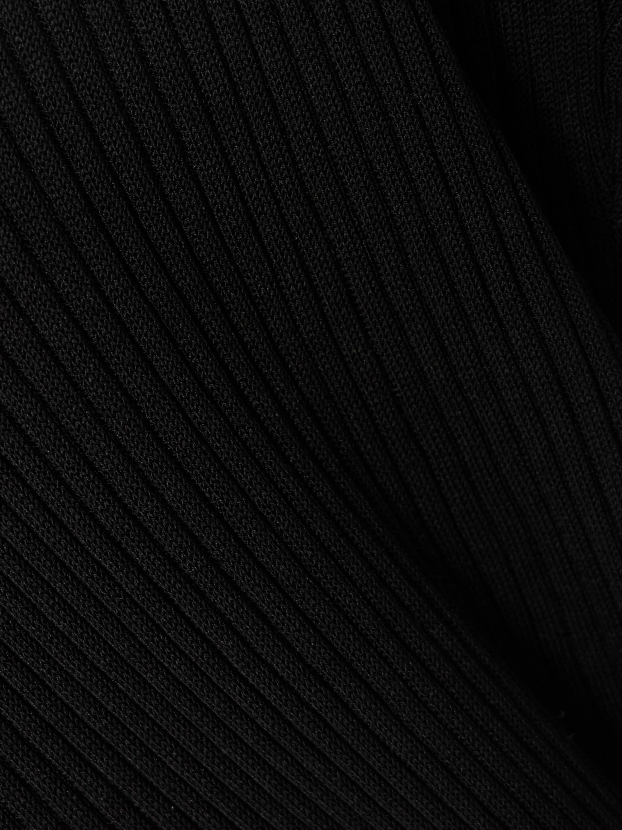 Dodo Bar Or Studded Ribbed-knit Bodysuit In Black