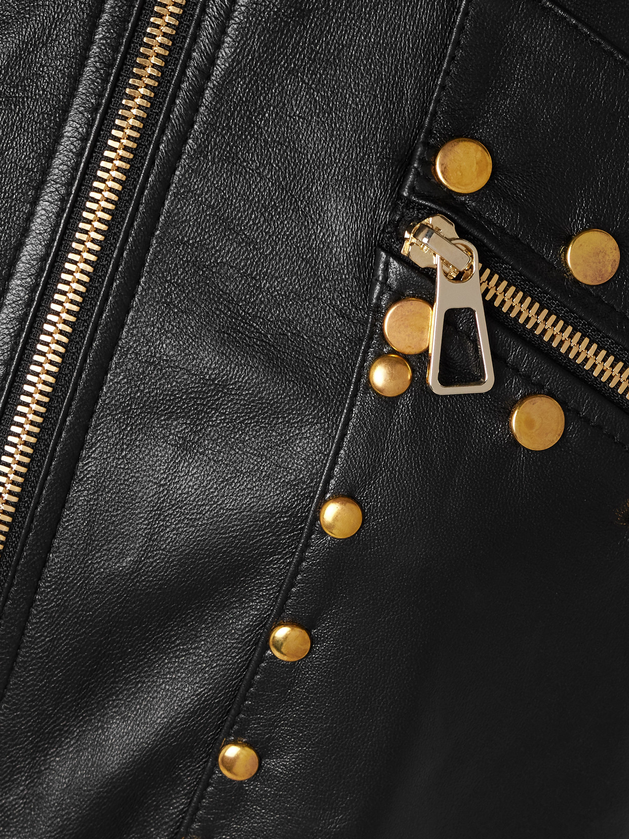 Dodo Bar Or Fipa Belted Studded Leather Jumpsuit In Black