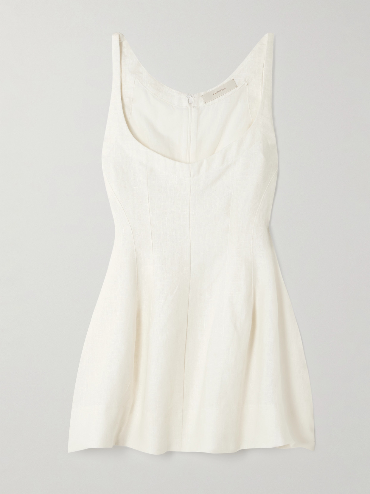 Faithfull Sanne Linen Top In White