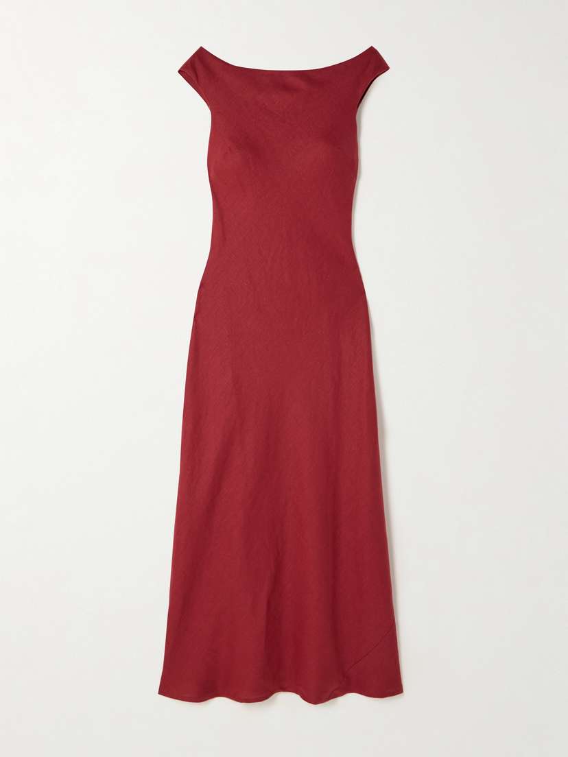 Faithfull Ilride Linen Midi Dress