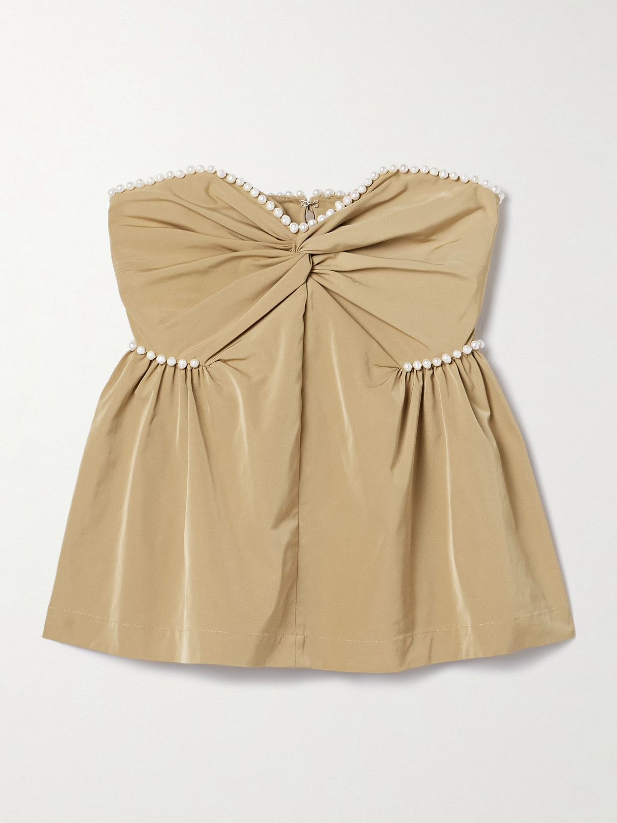 Kika Vargas Beige Hebe Top In Neutrals