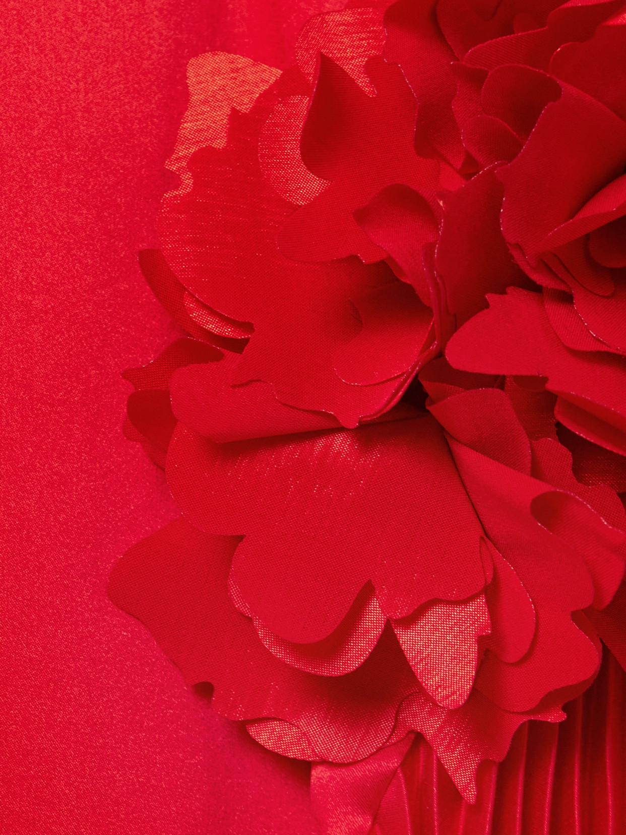 Kika Vargas Marsha Embellished Plissé-silk Maxi Dress In Red