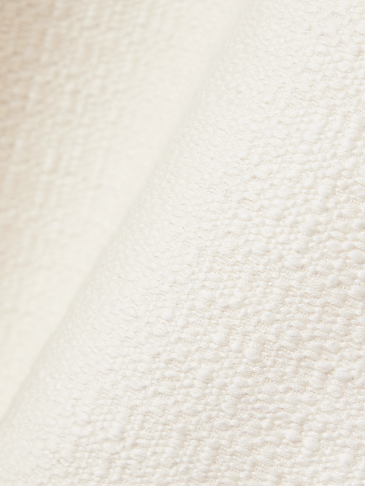 Shop Loveshackfancy Adelaide Bow-embellished Satin-trimmed Cotton-tweed Mini Dress In Cream