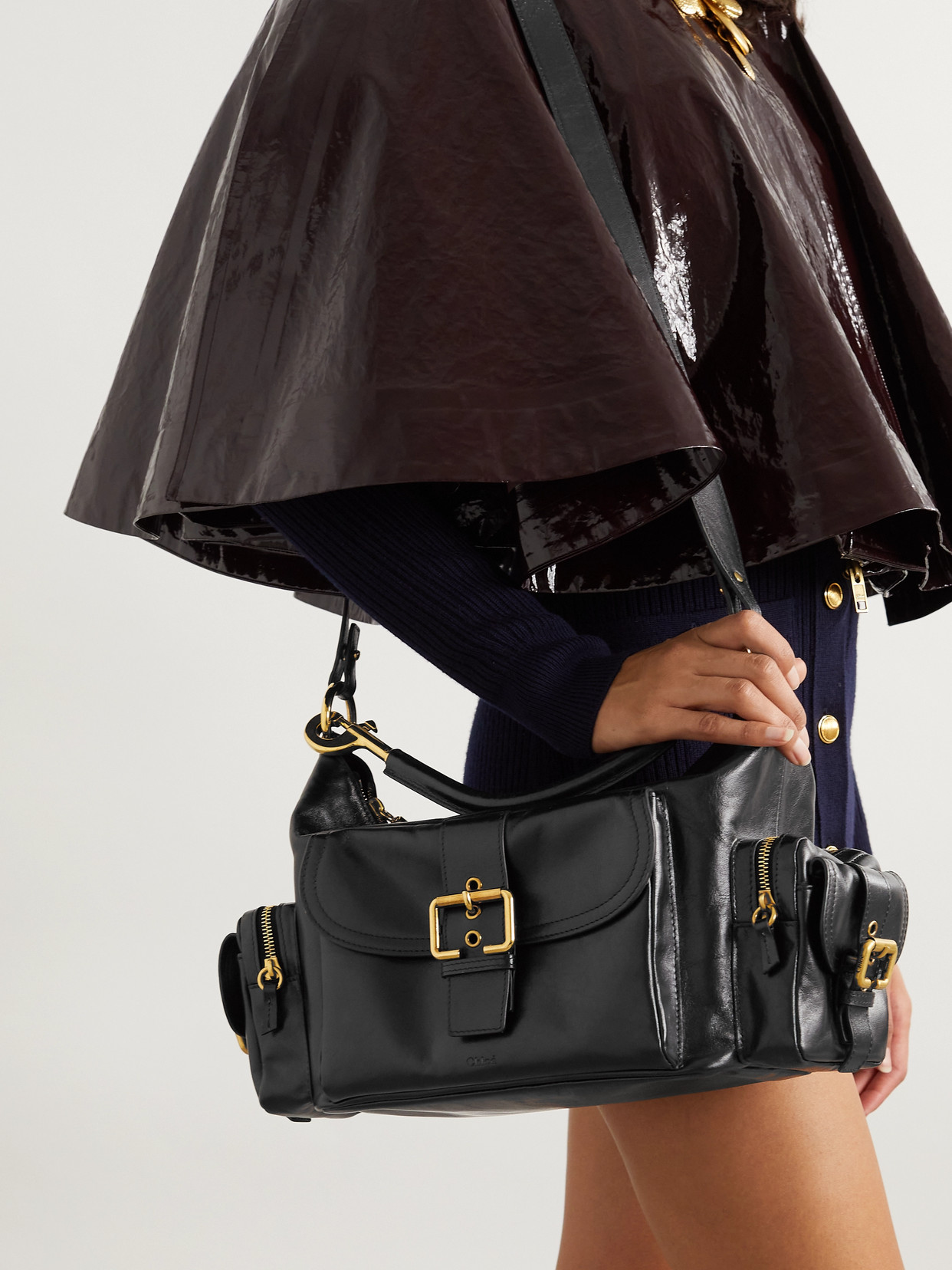 Chloé Camera Shoulder Bag In Black