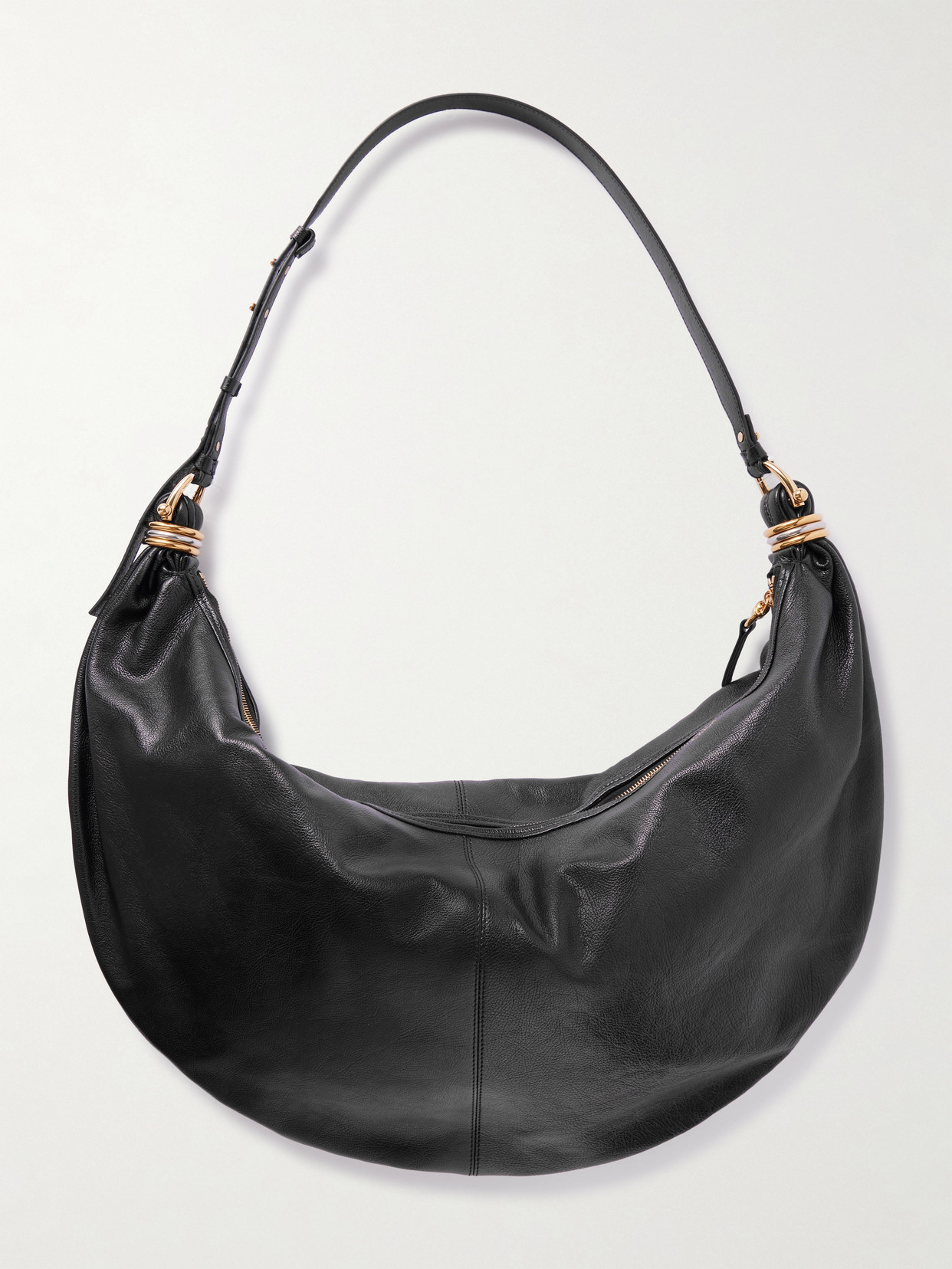 Chloé Bracelet Embellished Leather Shoulder Bag In Black