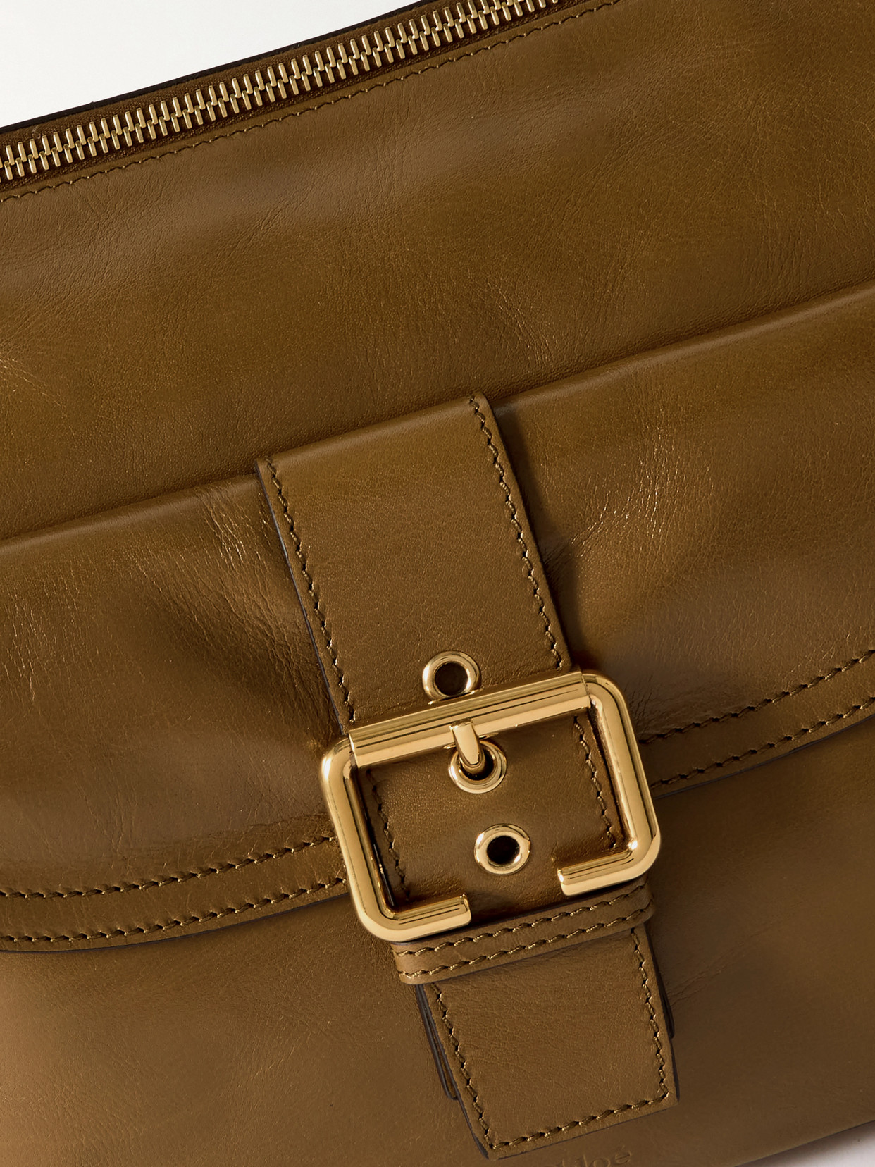 Chloé Camera Leather Shoulder Bag In Brown