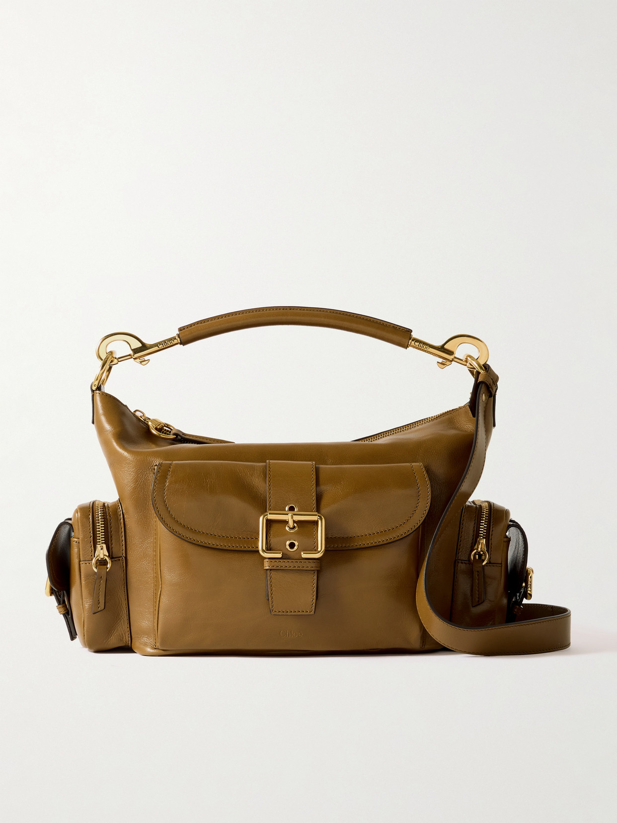 Chloé Camera Leather Shoulder Bag In Brown