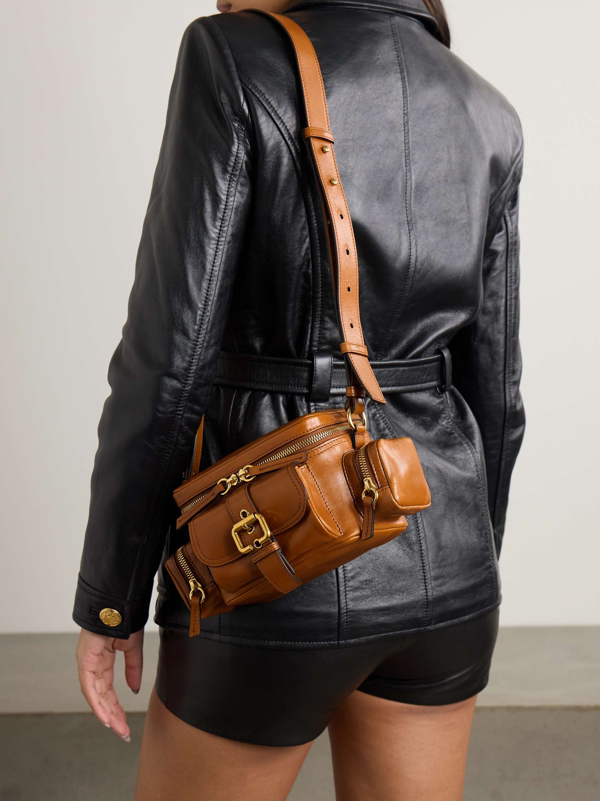 Chloe Sam Mini Boston 2 Way Bag Camel 03-12-51-65-5811 | eBay
