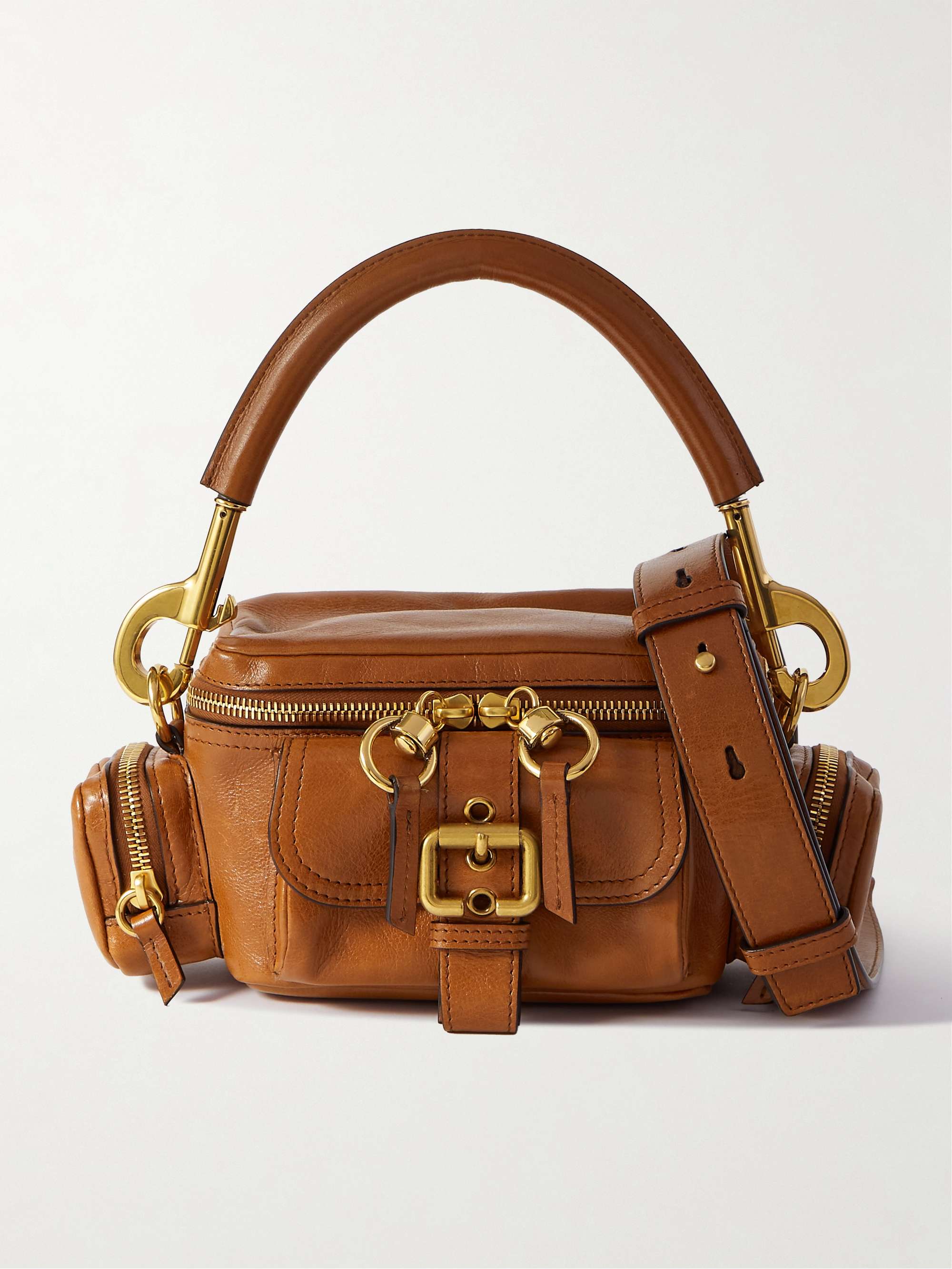 Chloe Sam Mini Boston 2 Way Bag Camel 03-12-51-65-5811 | eBay