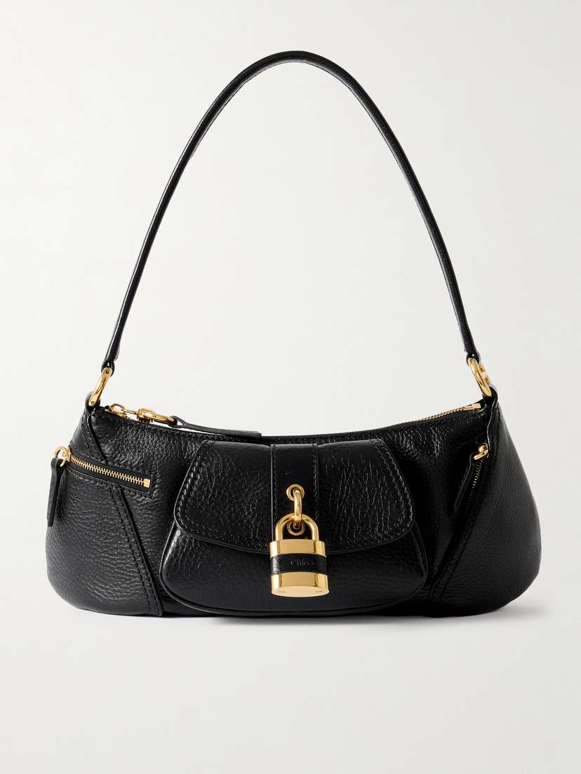 Chloé The 99 Embellished Textured-leather Shoulder Bag