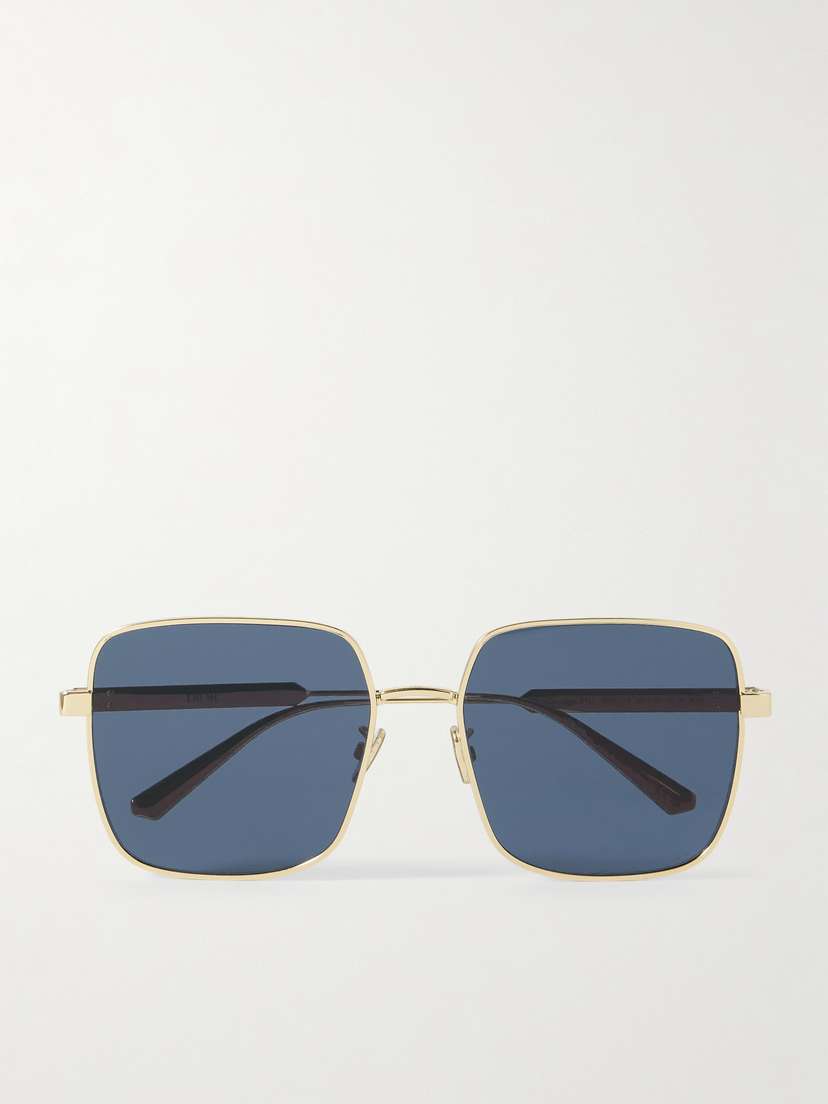 DIOR Eyewear Diorcannage S1u Gold-tone Square-frame Sunglasses