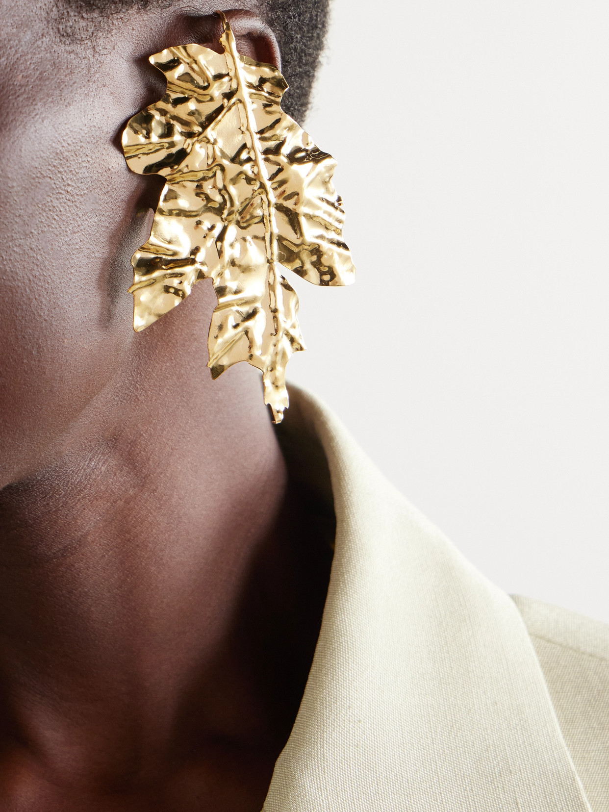 Jil Sander Gold-tone Earrings In Gold