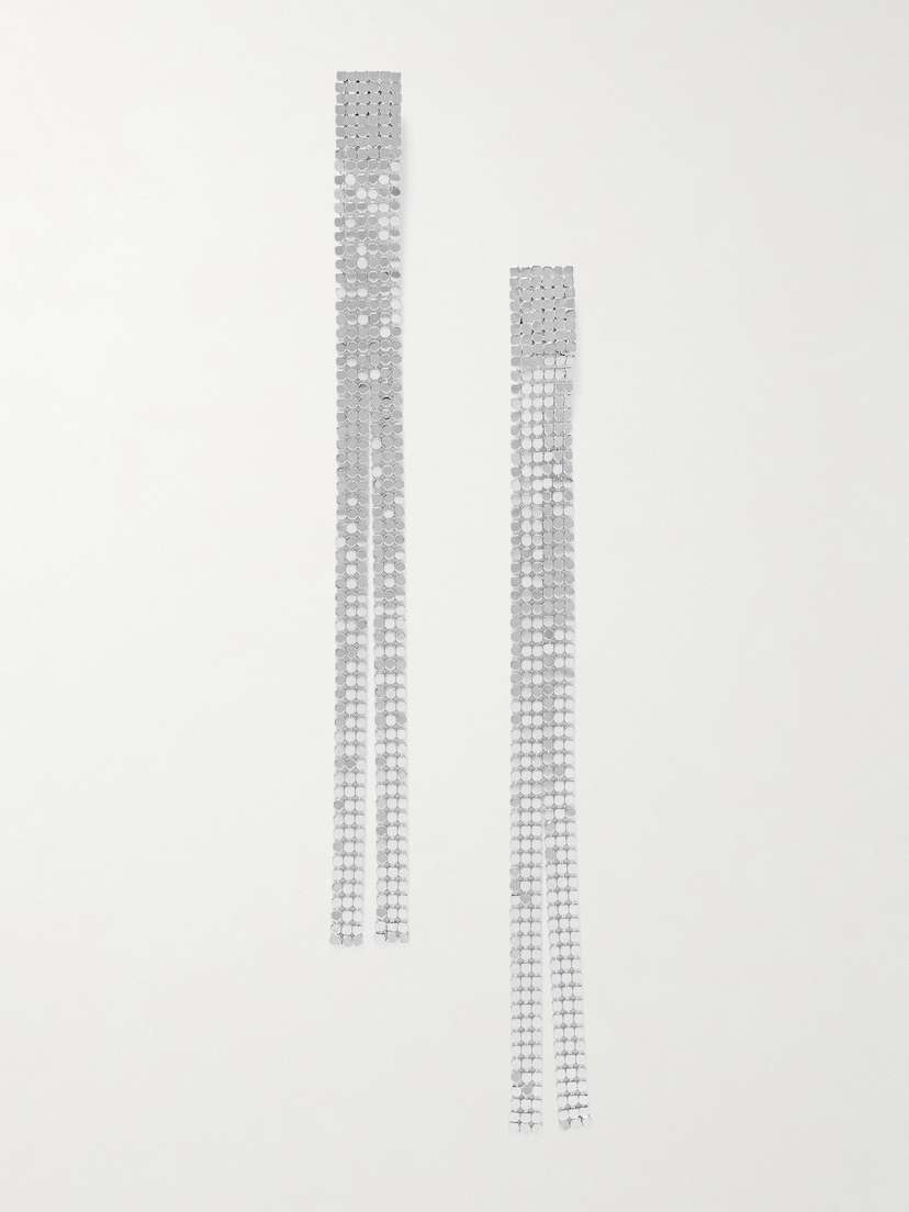 Jil Sander tone Chainmail Clip Earrings