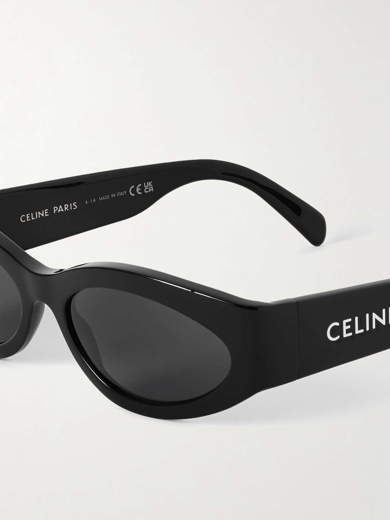 Celine Monochroms Cat-eye Acetate Sunglasses In Black