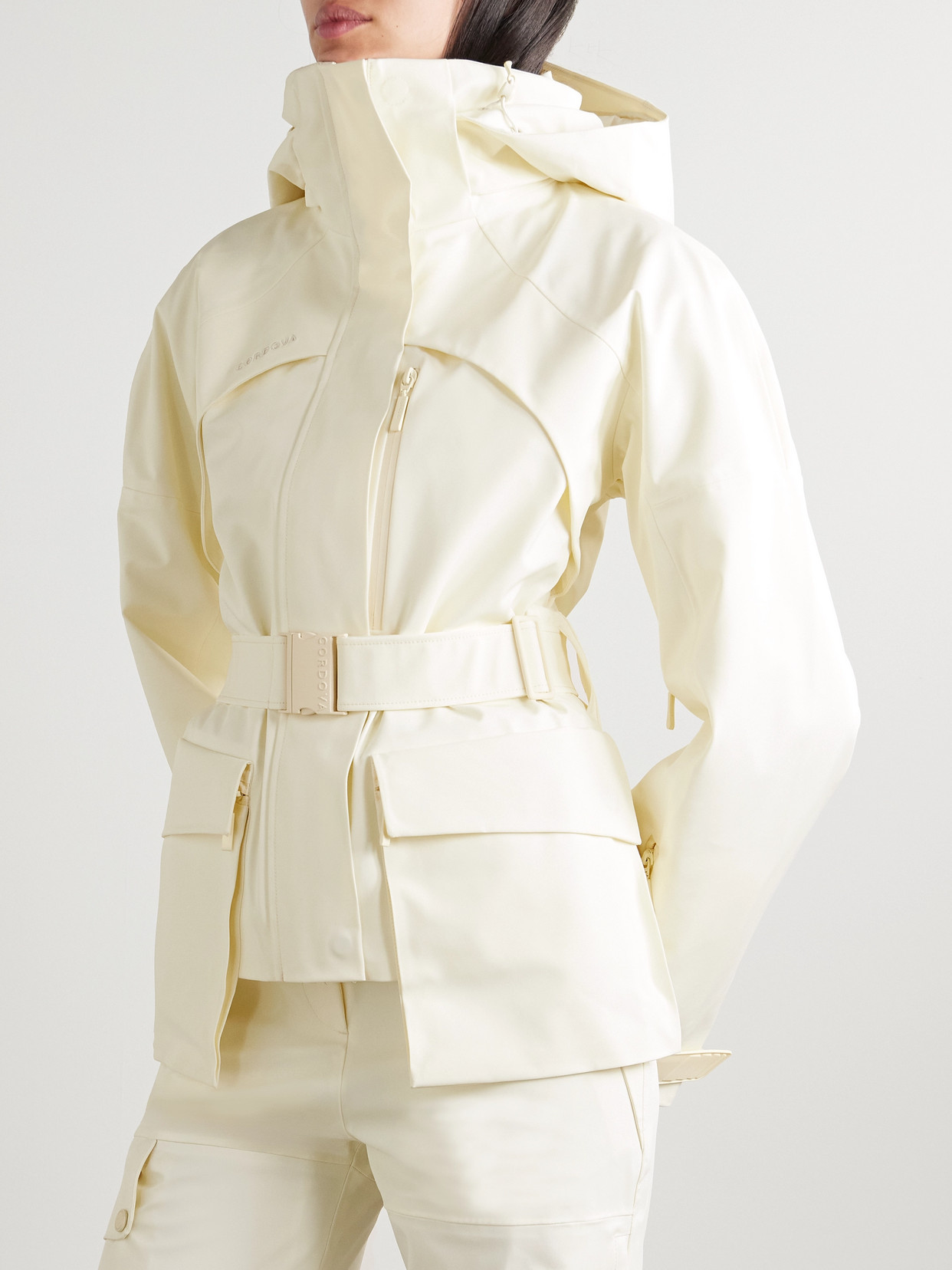 Tignes Hooded Belted Ski Jacket