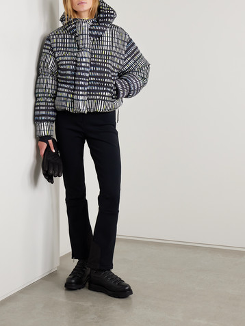 CORDOVA Aomori hooded printed quilted down ski jacket