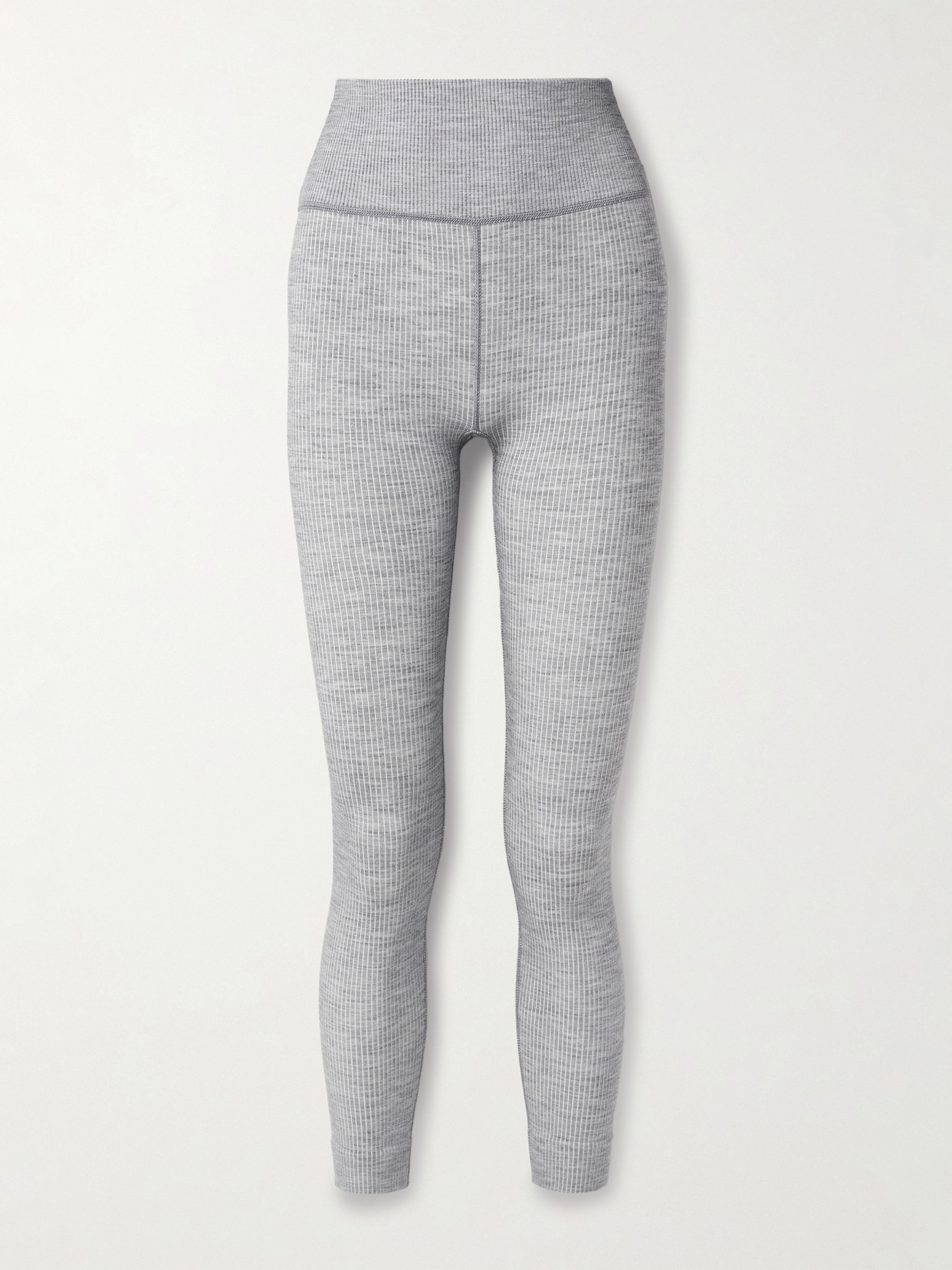Cordova Stowe Ribbed Wool-blend Leggings In Gray