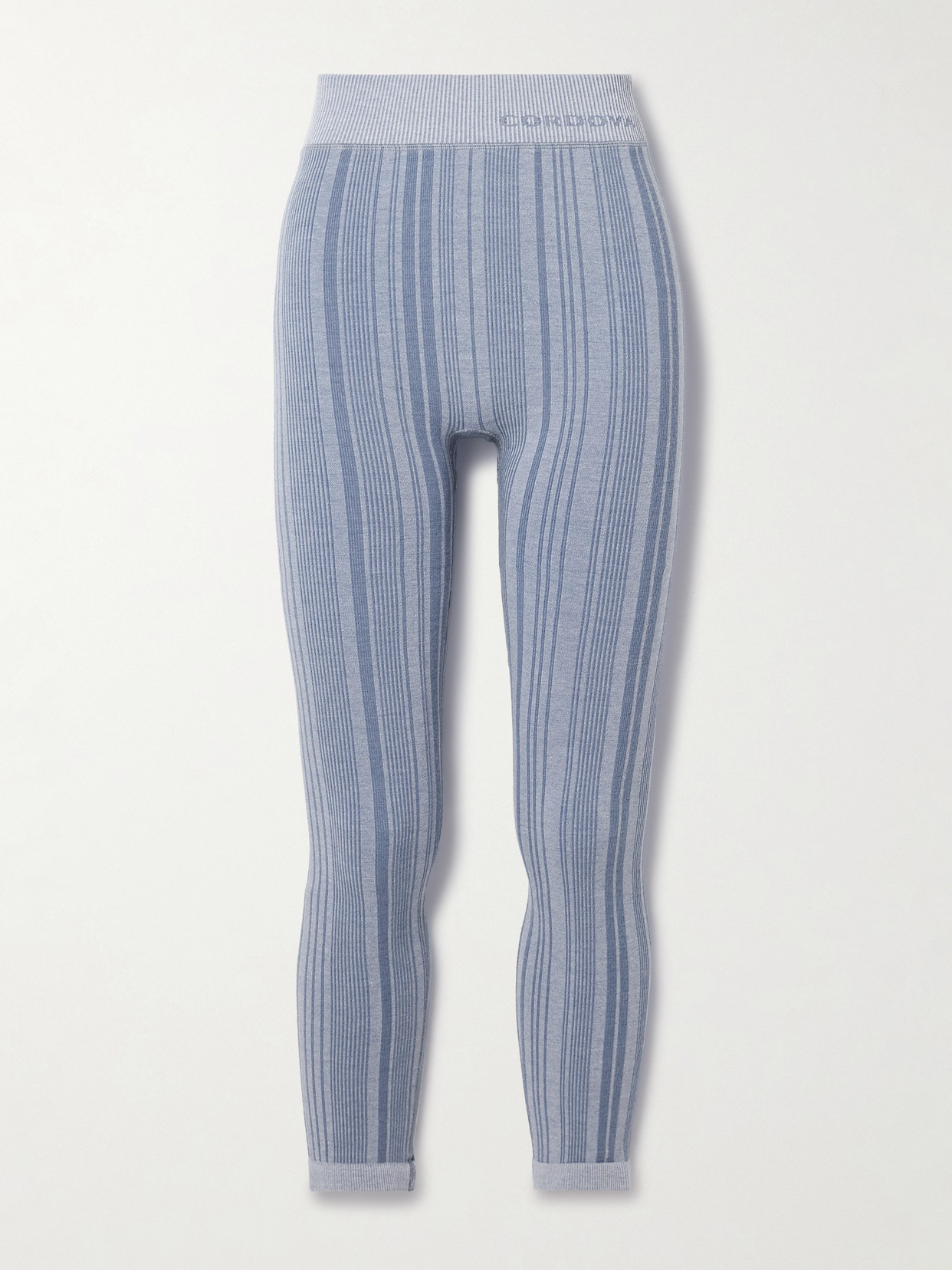 Cordova Sol Striped Stretch-jersey Leggings In Blue