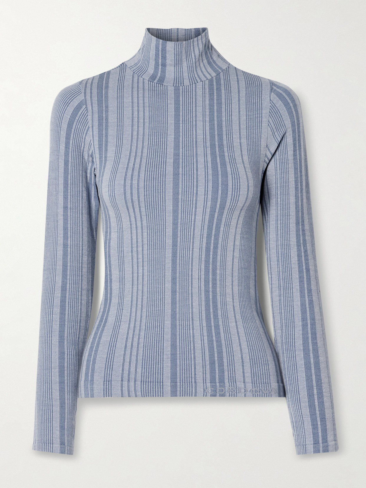 Cordova - Sol Ribbed Stretch-jersey Turtleneck Top - Blue