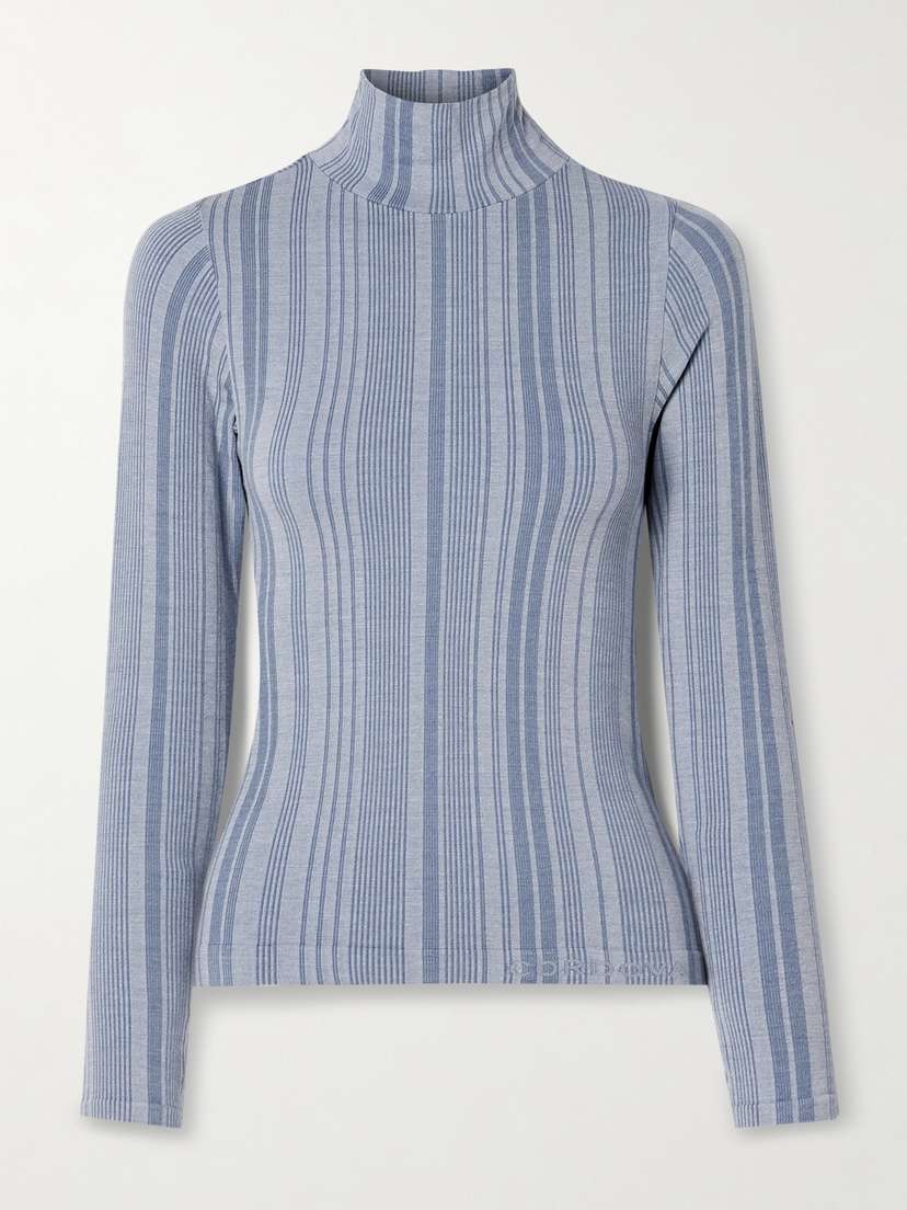 Cordova Sol Ribbed Stretch-jersey Turtleneck Top