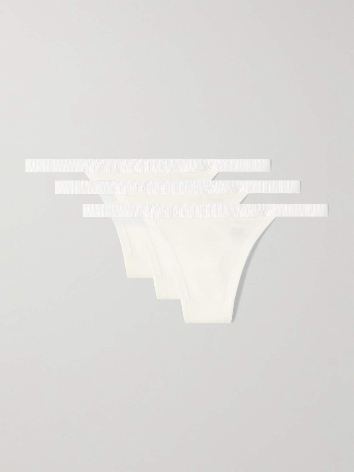 Cdlp Set Of Three Stretch-tencel™ Lyocell Thongs In Unknown
