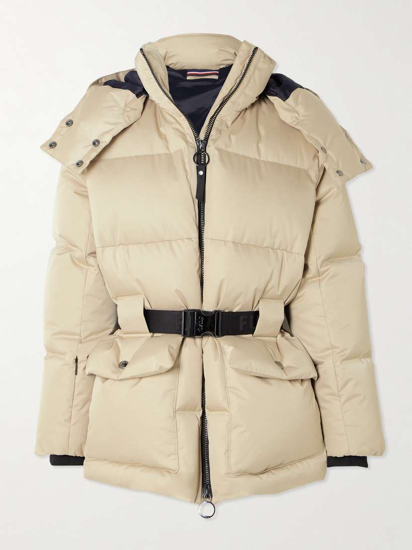 Fusalp Oria Belted Hooded Quilted Down Ski Jacket