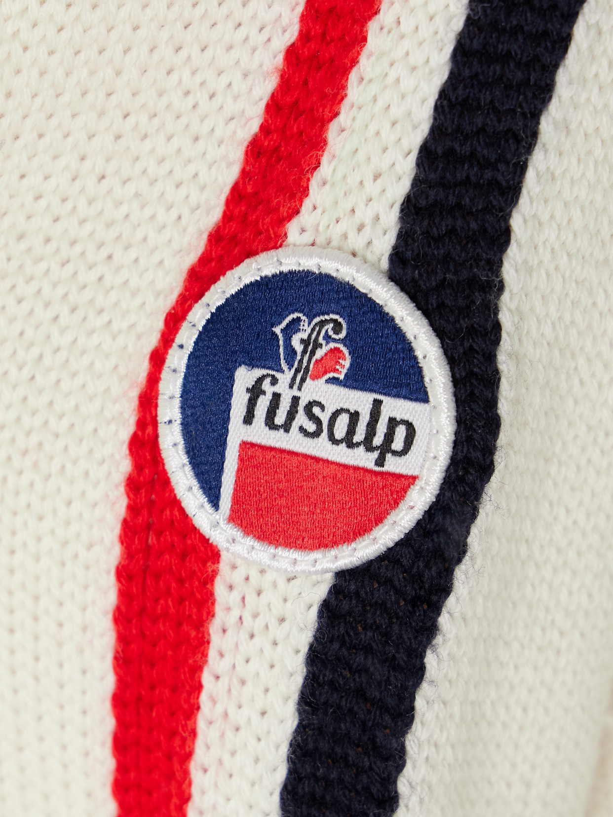 Fusalp Alea Wool Ski Sweater In Ivory
