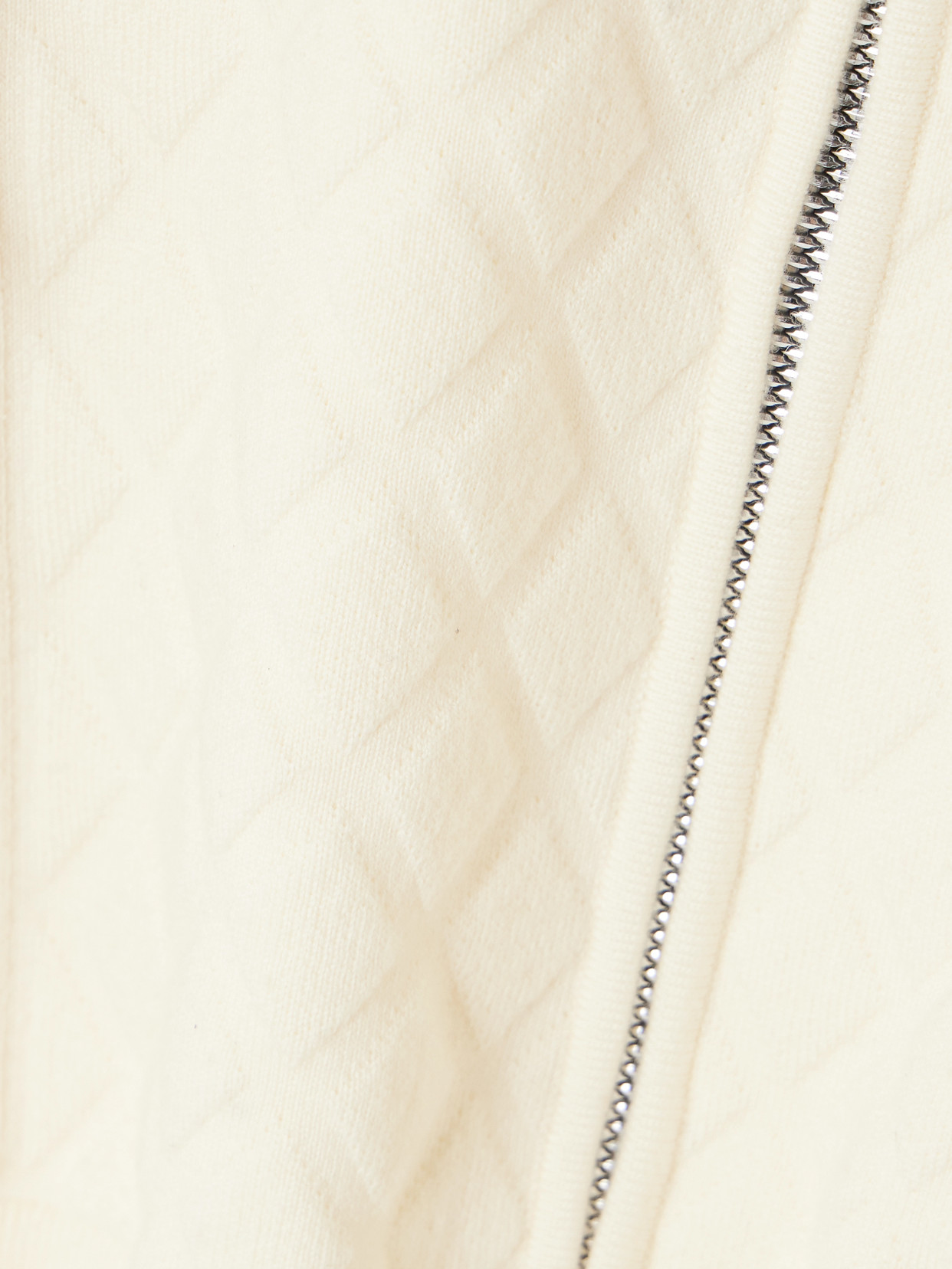 Fusalp Nuria Quilted Wool-blend Turtleneck Cardigan In Off-white