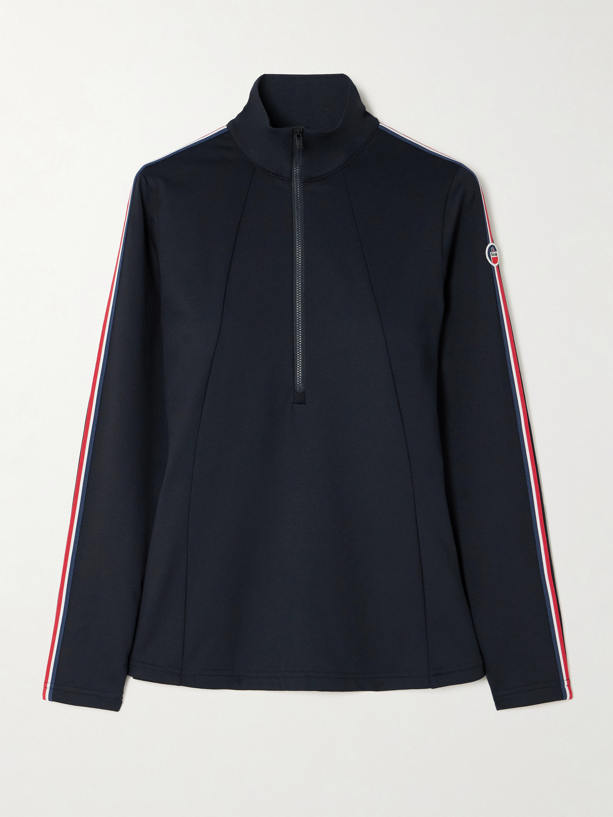 Fusalp Stellia Ii Grosgrain-trimmed Stretch-jersey Base Layer In Blue