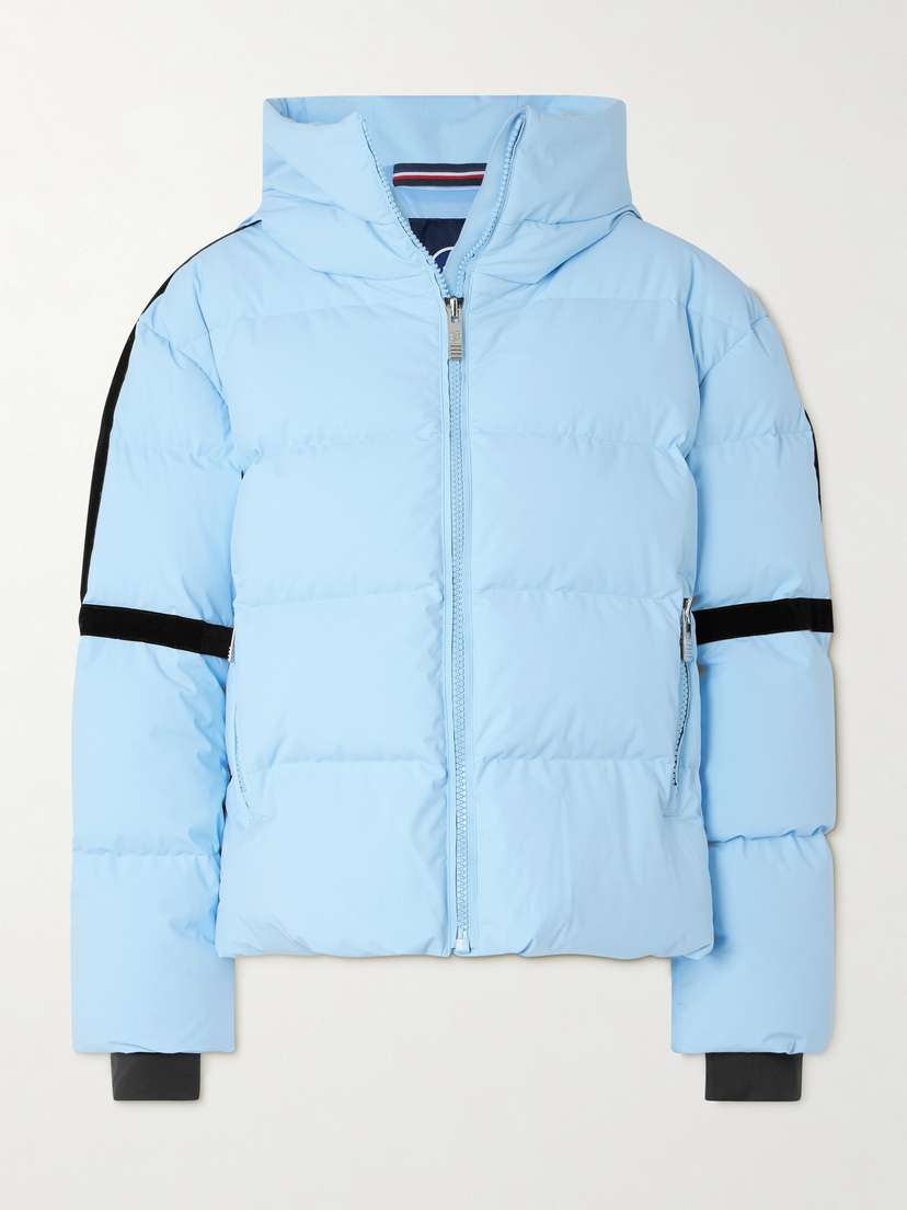 Fusalp Barsy Velvet-trimmed Hooded Quilted Down Ski Jacket