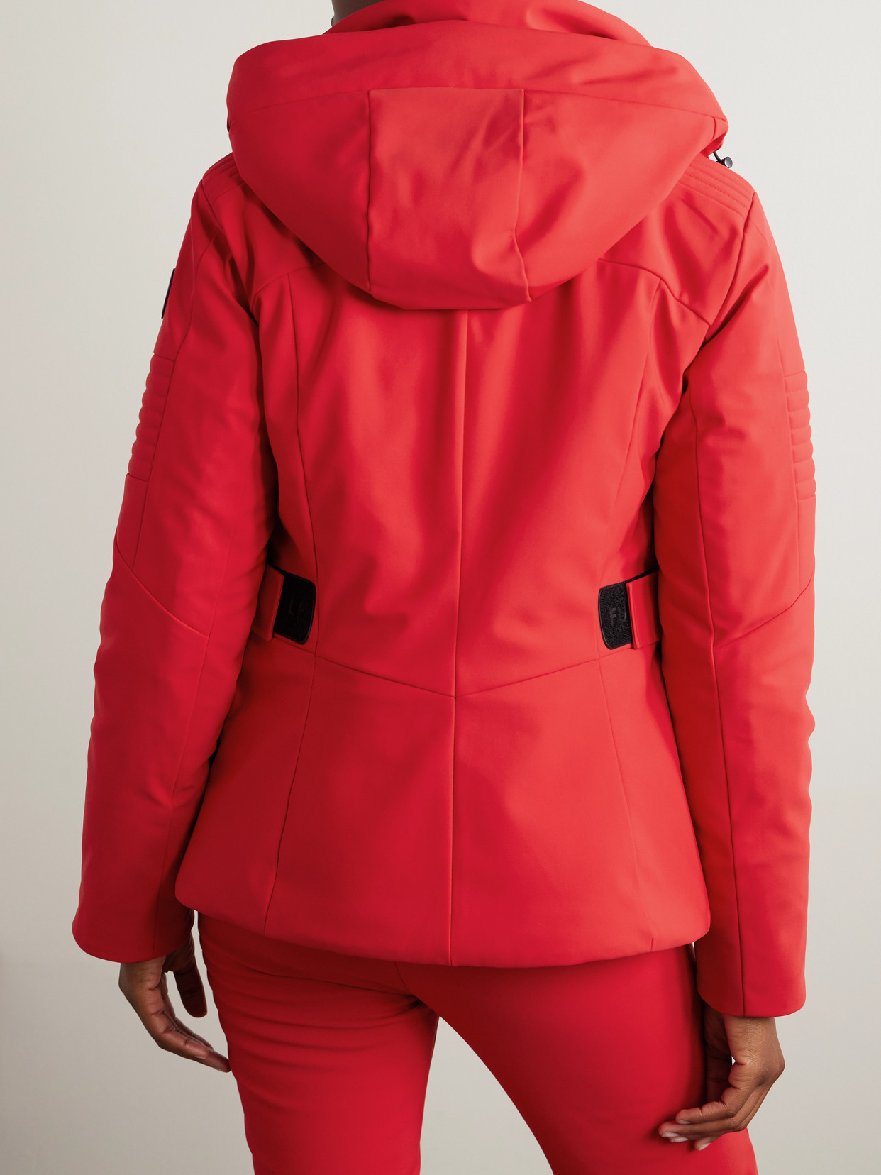 Fusalp Katarina Hooded Paneled Shell Ski Jacket In Red