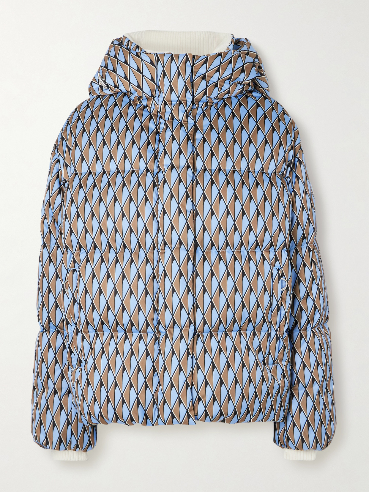 Fusalp Ada Diam Down Ski Jacket In Blue/brown