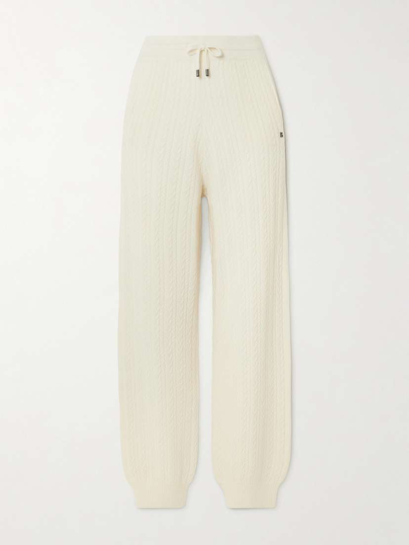 Bogner Lakota Cable-knit Wool Sweatpants