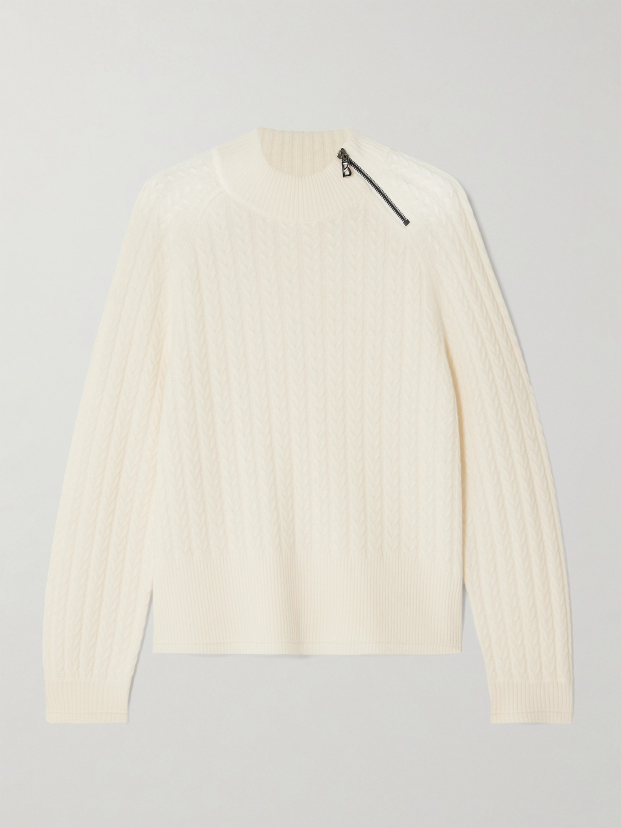 Bogner Lyrica Cable-knit Wool Sweater In Cream