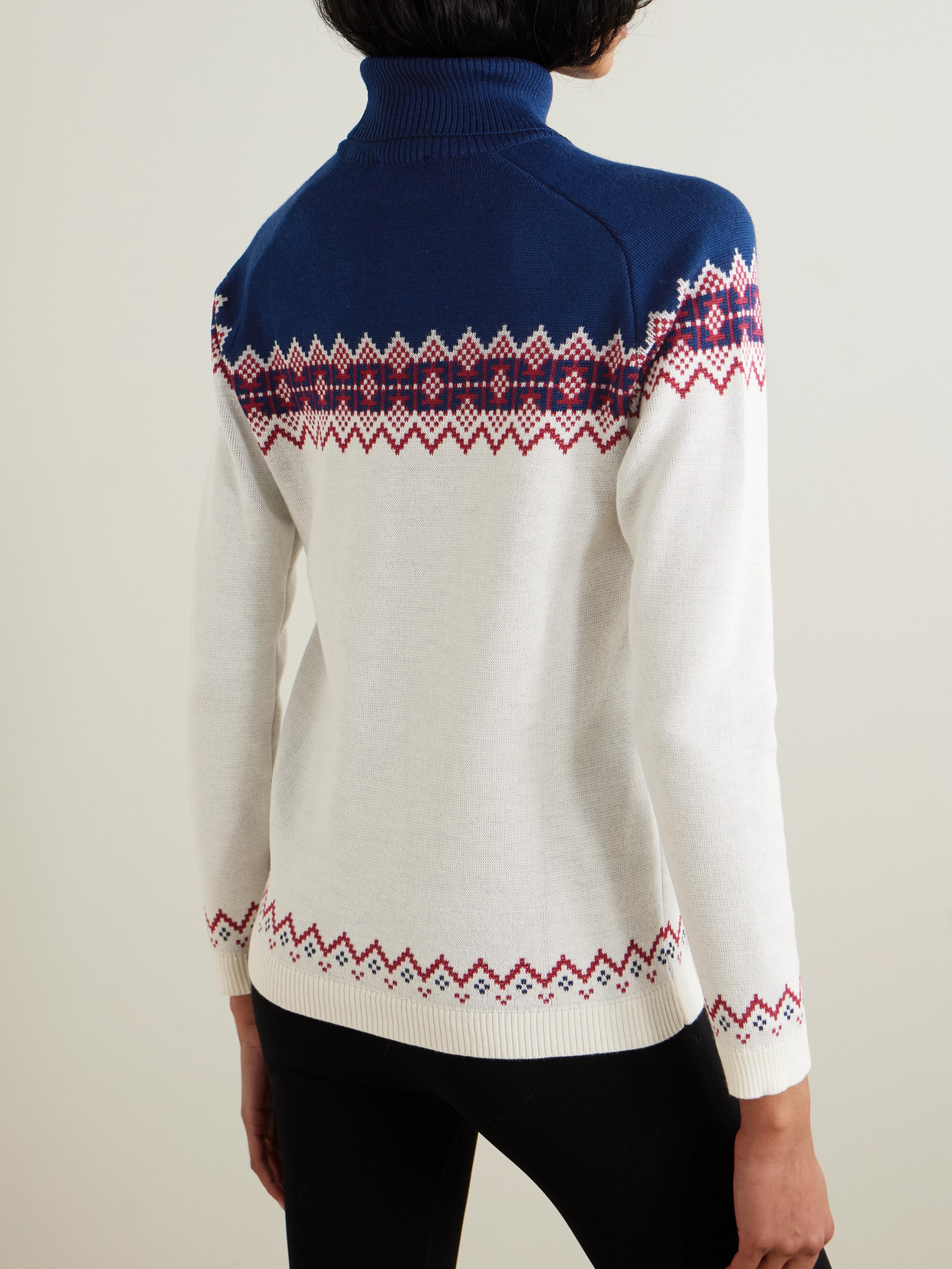 Falke Wool-blend Turtleneck Top In White
