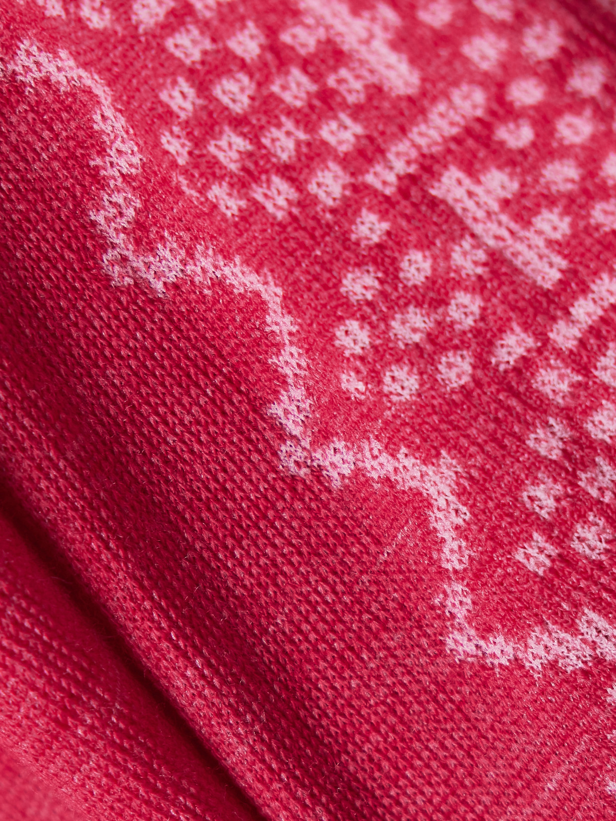 Falke Nordic Cropped Jacquard-knit Wool-blend Leggings In Red