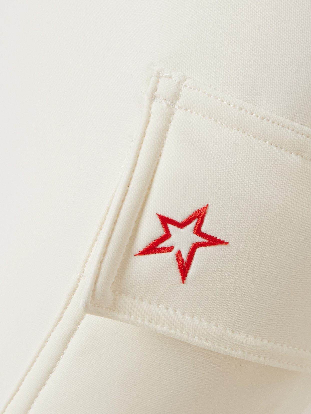 Perfect Moment Belted Flared Ski Pants In White
