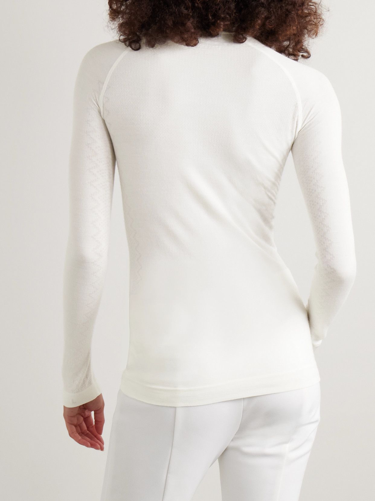 Falke Nordic Wool-blend Top In White