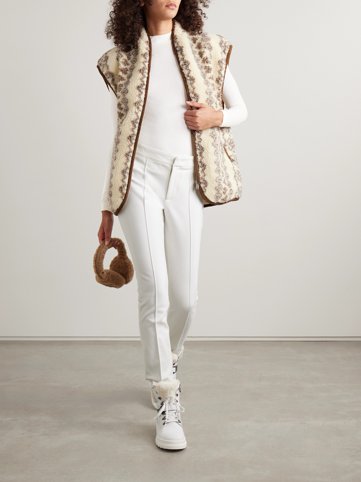 Falke Nordic Wool-blend Top In White