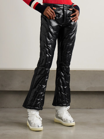PERFECT MOMENT + Johnnie Walker Carving Air quilted bootcut ski pants