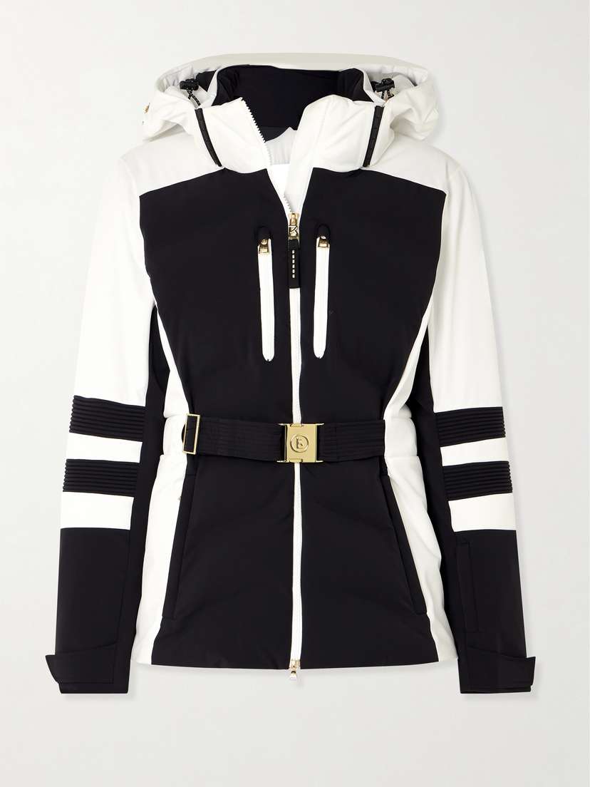Bogner Kira Belted Hooded Quilted Ski Jacket