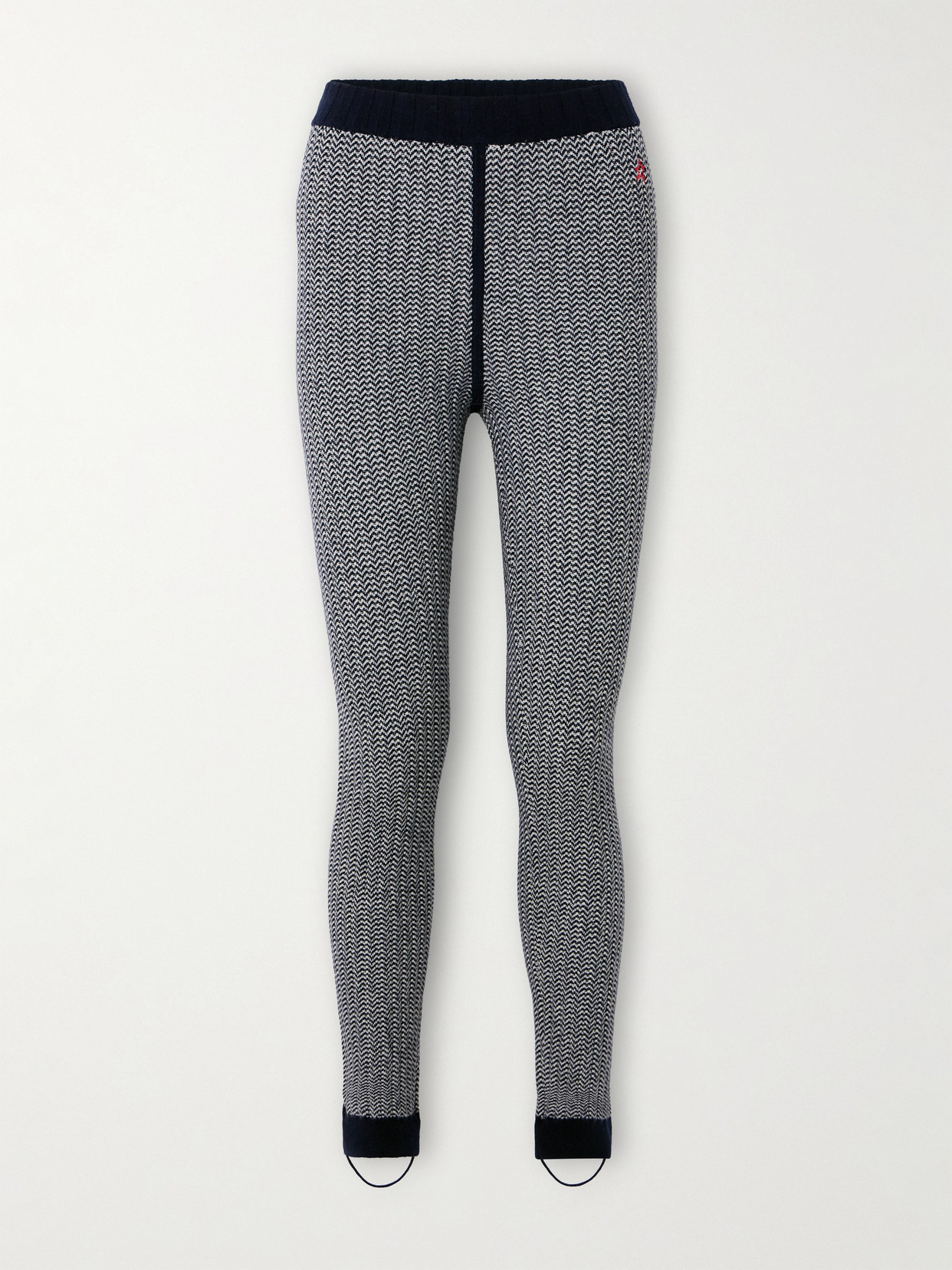 Perfect Moment Jazzy Ribbed Striped Wool And Cashmere-blend Leggings In Multi