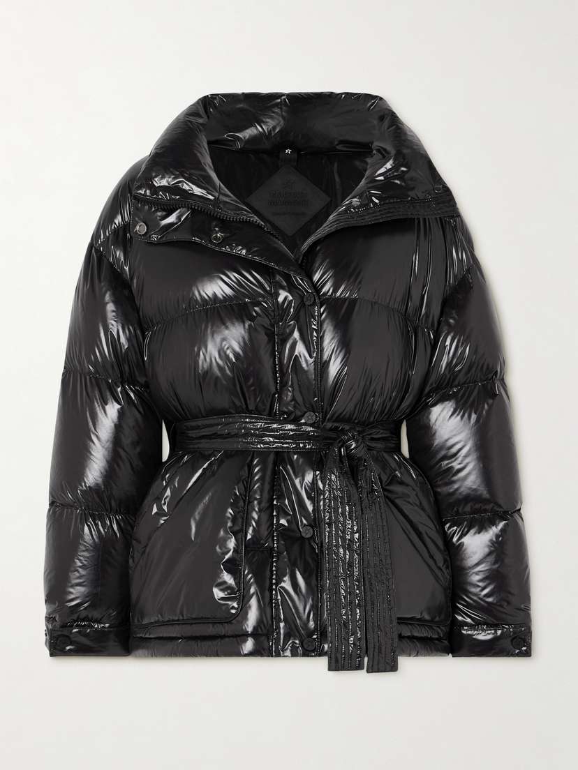 Perfect Moment Maya Hooded Belted Quilted Glossed-shell Down Ski Jacket
