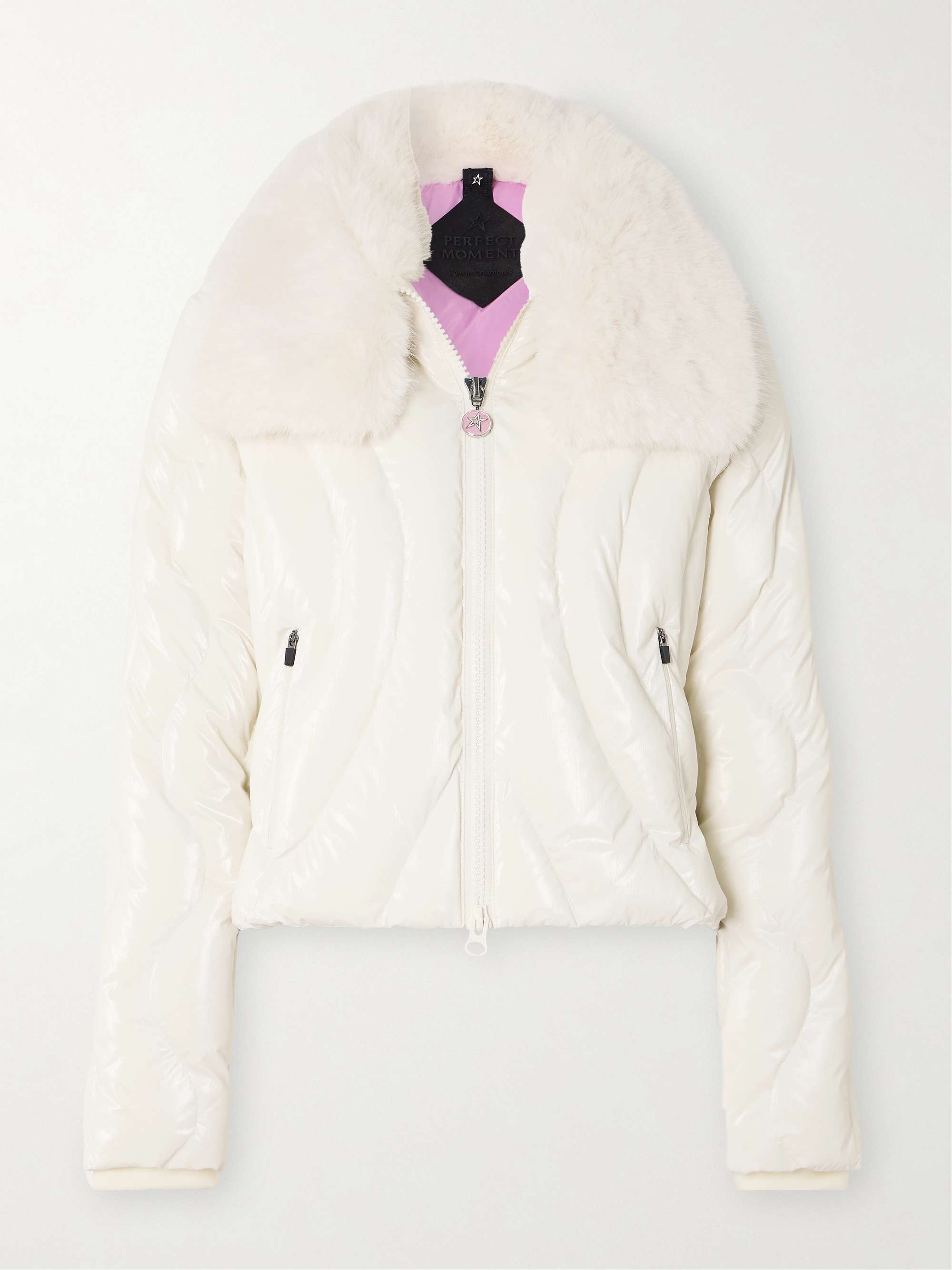 Ski jacket with fur collar best sale