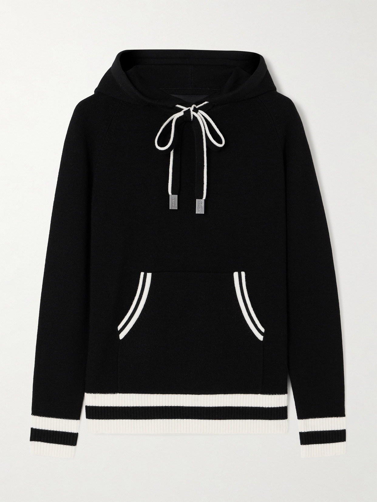 Perfect Moment Hayley Merino Wool Hoodie S In Black