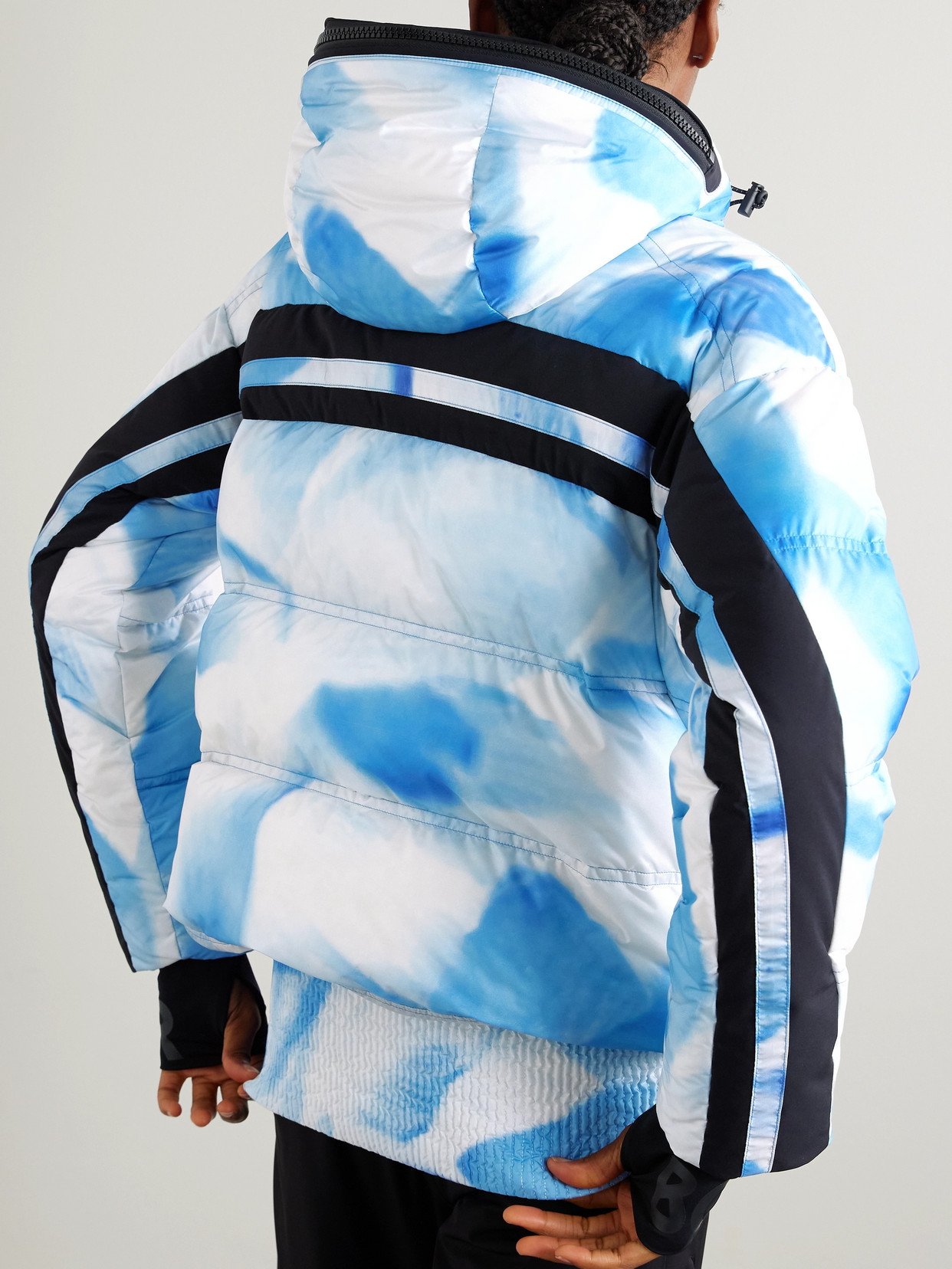 Kelly Hooded Printed Quilted Ski Jacket