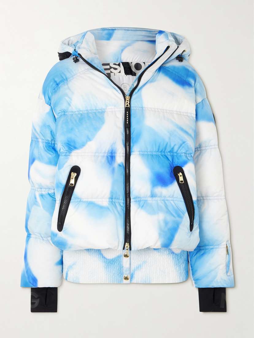 Bogner Kelly Hooded Printed Quilted Ski Jacket