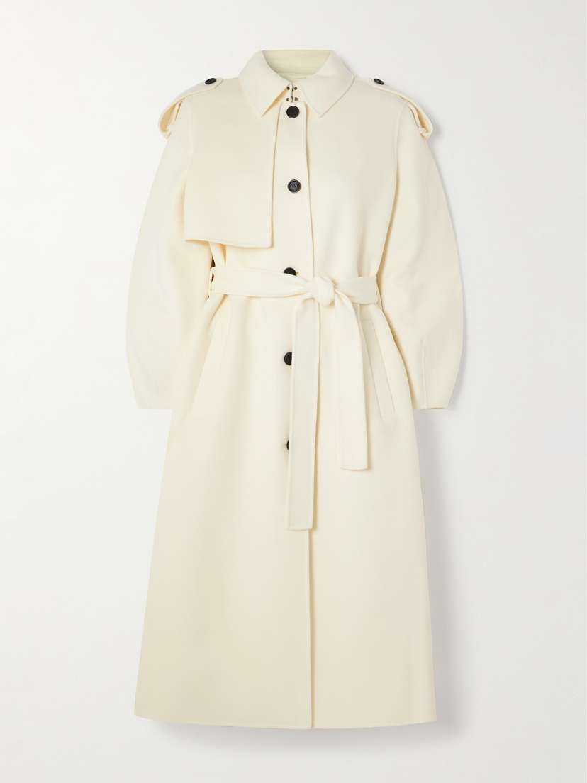 Mackage Ceyla Belted Wool-felt Trench Coat